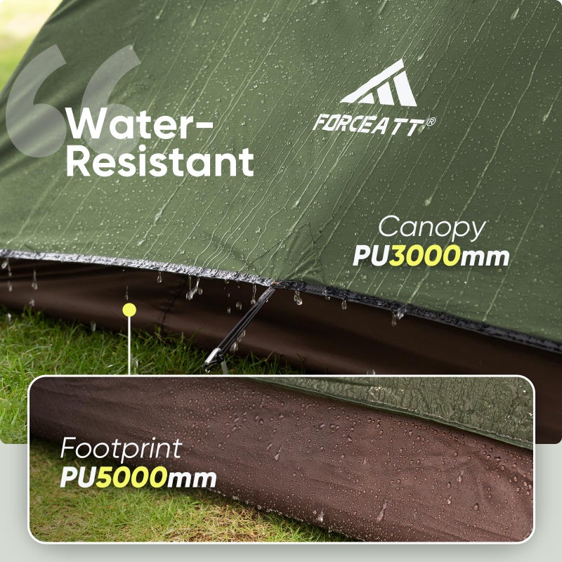 Forceatt 4 Person Camping Tent, Professional Waterproof & Windproof. Lightweight Backpacking Tent Suitable for Camping,Hiking, Outdoor, Mountaineering and Travel - Image 3